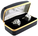 Dice Pewter Cufflinks Gift Boxed
