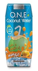 O.N.E. Coconut Water with a Splash of Mango, 8.5-Ounce Aseptic Containers (Pack of 12)