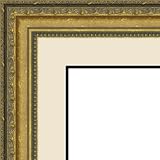 8.5x11 / 8.5 x 11 Picture Frame Traditional .. 1.875'' wide with a 2'' double mat