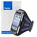 Mesh Sports Arm Band for iPhone 3 and 4 Black and Blue