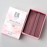 家庭用線香 花風 白梅 ミニ寸(箱寸法10.5×7.2×3.5cm)◆コンパクト仏壇に最適な短いお線香(日本香堂) 白梅進