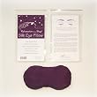 Eggplant-Purple Contoured Silk Eye Pillow Filled with Flax Seed from Relaxation in a Bag