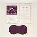 Eggplant-Purple Contoured Silk Eye Pillow Filled with Flax Seed from Relaxation in a Bag