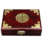 Best Simple Gift Ideas Dad Father Boyfriend - Poker Playing Cards in Wood Case w/ Luck Symbol
