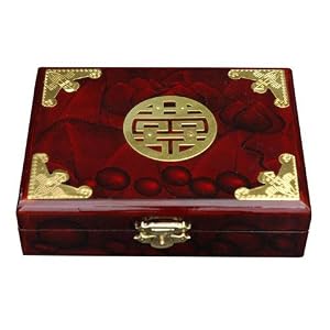 Best Simple Gift Ideas Dad Father Boyfriend - Poker Playing Cards in Wood Case w  Luck Symbol by 