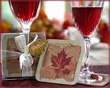 Fall in Love Maple Leaf Coaster Set