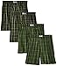 Jockey Boy's Plaid Green 4 Pack Blended Boxer