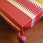 Sydney Plaid Tablecloth - Mango (60x90)