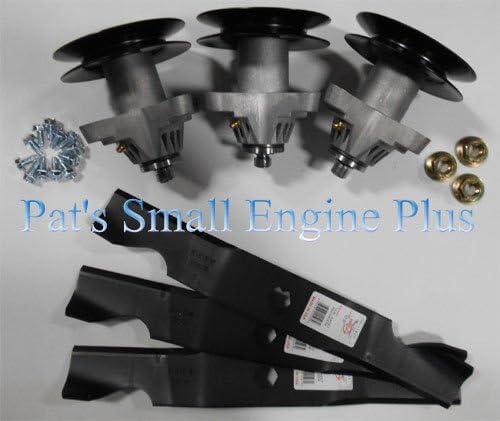 Toro LX500, GT2100, GT2200 50" Lawn Mower Heavy Duty Deck Blade Spindle Kit with Star Center Hole Spindles
