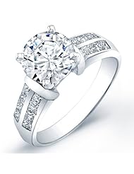 certified 1.50 ct round cut diamond wedding engagement anniversary bridal ring set band