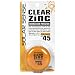 Solar Sense Clear Zinc with Green Tea, SPF 45, for Face, 0.5 oz (14 g) Jars, (Case of 12)