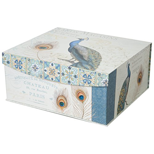 Decorative Storage Organizer boxes with Sealable Lids (Set of