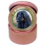 Afghan Hound Black Jewelry Case Travel Clock