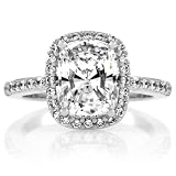 Ameries 2.5 Carat Engagement Ring - Cushion Cut Size 8