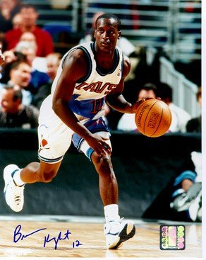Brevin Knight Autographed/Hand Signed Cleveland Cavaliers 8x10 Photo (White Jersey)