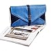 BMC Womens Two-Toned Faux Leather Snakeskin Envelope Clutch Fashion Handbag