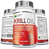 Abundant Health Pure Antarctic Krill Oil with Astaxanthin and K-REAL, 1,000mg per serving, 60 Liquid Softgels