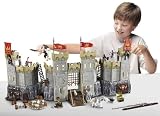 Mega Bloks Legends of King Arthur 96121 - Battle Action Castle with Lots of Accessories Plus An Exclusive King Arthur Figure, 2 Knights of the Round Table (Sir Percival and Sir Bedivere), 2 Dark Knights, a Galloping Battle Action Horse, Activated Flying Gryphon Creature and 3 MicroMotion Stunt Sticks