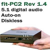 CompuLab fit-PC2 Diskless (Rev 1.4), Atom Z530 1.6 GHz, RAM 1 GB, bay for 2.5 SATA HDD