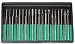 Pro-Quality 20-Piece Diamond-Point Bit Set for Rotary Tool - Glass, Stone, Ceramic