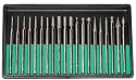 Pro-Quality 20-Piece Diamond-Point Bit Set for Rotary Tool - Glass, Stone, Ceramic
