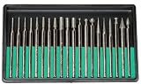 Pro-Quality 20-Piece Diamond-Point Bit Set for Rotary Tool - Glass, Stone, Ceramic