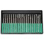 Pro-Quality 20-Piece Diamond-Point Bit Set for Rotary Tool - Glass, Stone, Ceramic