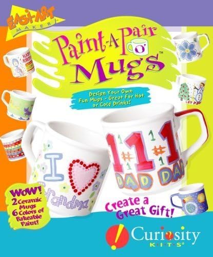 Curiosity Kits Paint-A-Pair O' Mugs Kit mug kit by Curiosity Kits