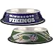 NFL Football Team Stainless Steel Pet Bowl - Minnesota Vikings