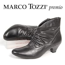 MARCO TOZZI premio Damen Stiefelette, Echtleder, Ankle Boots, schwarz