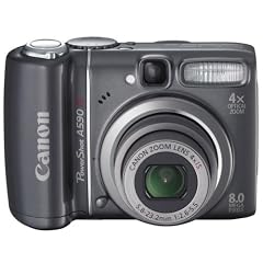 Canon PowerShot A590 IS Digitalkamera (8 Megapixel, 4-fach opt. Zoom, 2,5