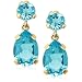 51tXV%2BeCdIL. SL500 SS75  14k Yellow Gold Blue Topaz Dangle Earrings
