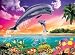 Ravensburger 10724 - Springender Delfin, 100 Teile XXL Puzzle
