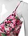 Doublju Women V Neck Floral Printing Girlish Crop Tank Top
