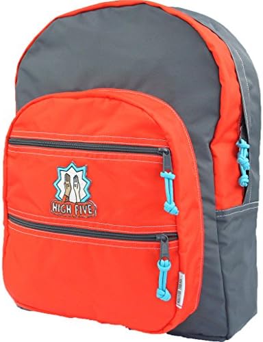 Mokuyobi Big Pocket Backpack - Orange/Charcoal