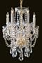 Swarovski Spectra Crystal Chandelier II 20"hx14"w Polished Brass