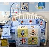 SoHo Mechanical Heros Baby Crib Nursery Bedding Set 14 pcs