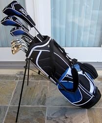 Taller Mens RX High Launch Complete Golf Club Set (For Someone 6'0"- 6-6" Tall) Driver, Fairway Wood, Hybrid, Irons, Wedge, Putter & Bag