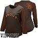 San Diego Padres Tee Shirts : Nike San Diego Padres Ladies Brown Cooperstown Full Count Premium Raglan Tee Shirts