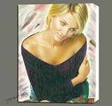 CAMERON DIAZ MIXED MEDIA ACRYLIC ON CANVAS 24X30