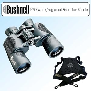 Bushnell H2O 10x42mm Porro Prism Waterproof Fogproof Binoculars -132410 Bundle