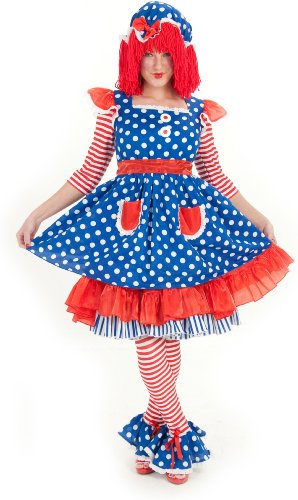 Raggedy Ann Deluxe Adult Halloween Costume (Medium)
