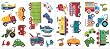 RoomMates RMK1132SCS Transportation Peel and Stick Wall Decal
