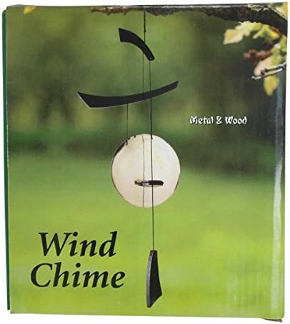 Modest Wind Chime Featuring Asian Metal &amp; Wood