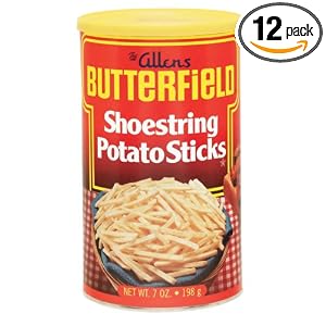 Butterfield Shoestring Potato Sticks, 7-Ounce Cans (Pack of 12) by Butterfield