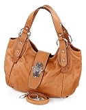 Petit sac &agrave; main pour femmes - Sac cabas marron en cuir souple