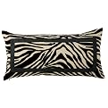 Zebra Frame Toss Pillow - Black (14x27")
