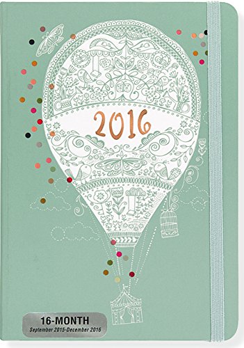 2016 Up Up & Away Weekly Planner (16-Month Engagement Calendar, Diary)