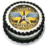 Edible Rock Star Birthday Cake Decal (1 pc)