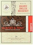 Harney & Sons Black Tea, Organic English Breakfast, 20 Sachets (Pack of 6)